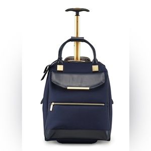Ted Baker Women's Albany Softside Luggage, Suitcase Navy, Carry-On 17-Inch